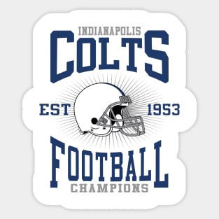 Indianapolis Colts Football Champions Sticker